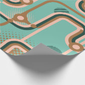 Papier Cadeau Deux motifs sans couture dans des couleurs différe (Coin)