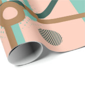 Papier Cadeau Deux motifs sans couture dans des couleurs différe (Coin rond)