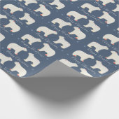 Papier Cadeau Deux ours blancs (Coin)