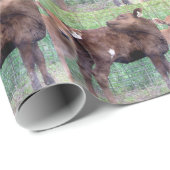 Papier Cadeau Deux Petits Heifers (Coin rond)