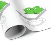 Papier Cadeau Deux Pois Dans Un Pois (Coin rond)