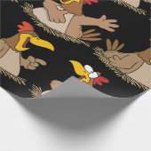 Papier Cadeau Deux poulets qui parlent (Coin)