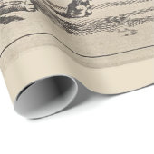 Papier Cadeau Deux taureaux de combat (par Paulus Potter) (Coin rond)