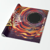 Papier Cadeau Dévasté Par Gravité Halloween Trou Horreur Noir (Déroulé)