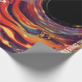 Papier Cadeau Dévasté Par Gravité Halloween Trou Horreur Noir (Coin)