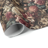 Papier Cadeau Dévilerie décadente - gothique baroque (Coin rond)