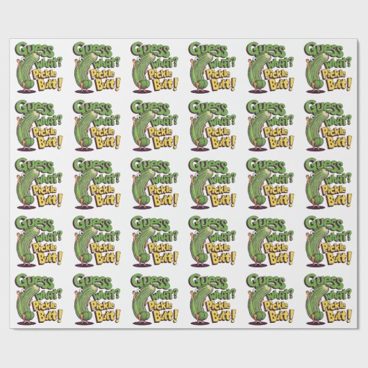 Papier Cadeau Devinez quoi_ Fessier de cornichon ! Drôle de conc (Plat)