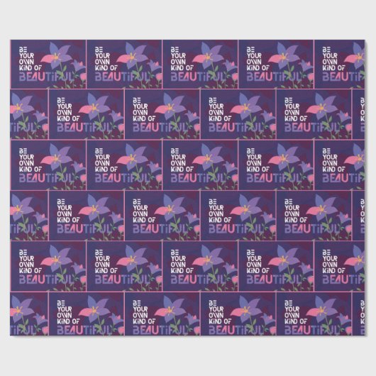 Papier Cadeau Devis vectoriel de fleurs (Plat)