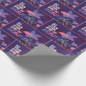 Papier Cadeau Devis vectoriel de fleurs (Coin)