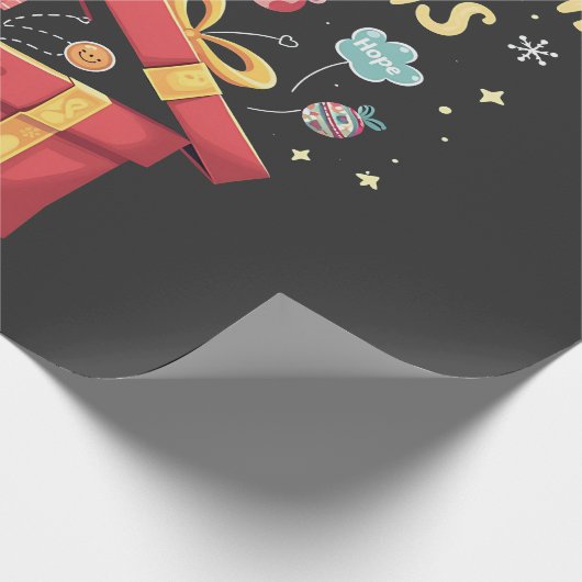 Papier Cadeau Dévoilez vos émotions Noël Santé mentale Noël Noël (Coin)