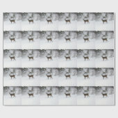 Papier Cadeau Devoir debout dans la neige (Plat)