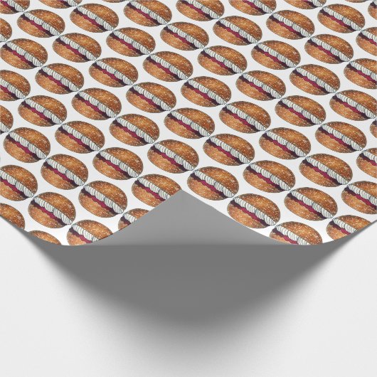 Papier Cadeau Devonshire Split Cream Jam Tea British Bakou Bake (Coin)