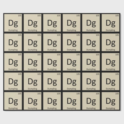 Papier Cadeau Dg - Chimie des amuse-gueules en dumping Tableau p (Plat)