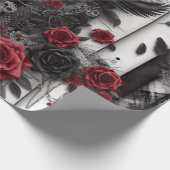 Papier cadeau d'Halloween Vintage gothique (Coin)