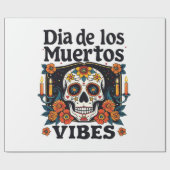 Papier Cadeau Día De Los Muertos Vibes Oaxaca Jour des Morts (Plat)