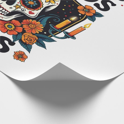 Papier Cadeau Día De Los Muertos Vibes Oaxaca Jour des Morts (Coin)