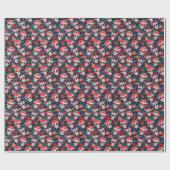 Papier Cadeau 💀 Día de Muertos, crâne à sucre (Plat)