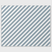 Papier Cadeau Diagonal blue and white stripes pattern (Plat)
