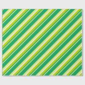 Papier Cadeau Diagonal Grandes Vert (Plat)