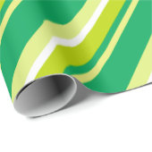 Papier Cadeau Diagonal Grandes Vert (Coin rond)