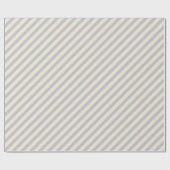 Papier Cadeau Diagonal Gris de Noël blanc (Plat)