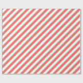 Papier Cadeau Diagonal pattern of pink and white stripes (Plat)
