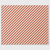 Papier Cadeau Diagonal Stripes Noël Rouge blanc (Plat)