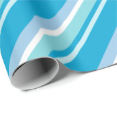 Papier Cadeau Diagonale Bleu clair (Coin rond)