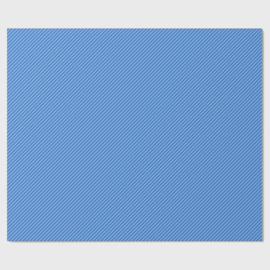 Papier Cadeau Diagonale bleue triée (Plat)