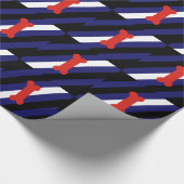 PAPIER CADEAU DIAGONALE DE FIERTÉ DE JEU DE CHIOT (Coin)