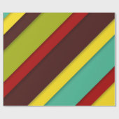 Papier Cadeau Diagonales multicolores (Plat)
