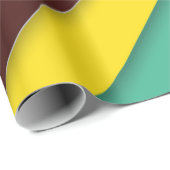 Papier Cadeau Diagonales multicolores (Coin rond)