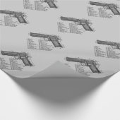 Papier Cadeau Diagramme d'arme à feu (Coin)