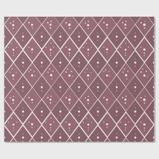 Papier Cadeau Diamant Mauve Poussiéreux Moderne Scandinave