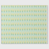 Papier Cadeau Diamant moderne vert clair et jaune dégradé (Plat)