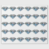 Papier Cadeau Diamant mousseux (Plat)