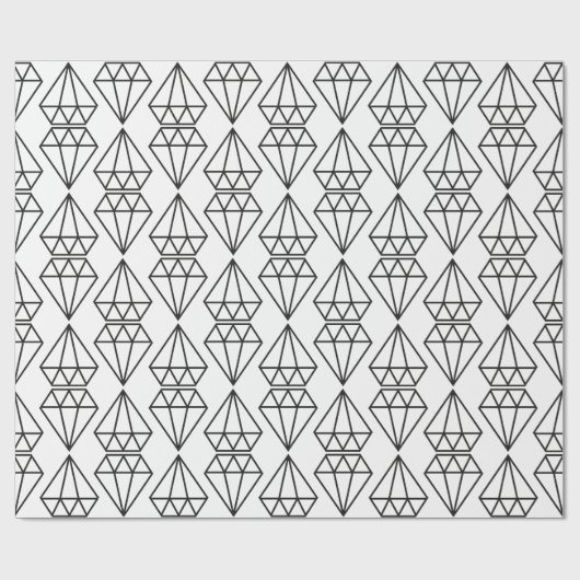 Papier Cadeau Diamants (Plat)