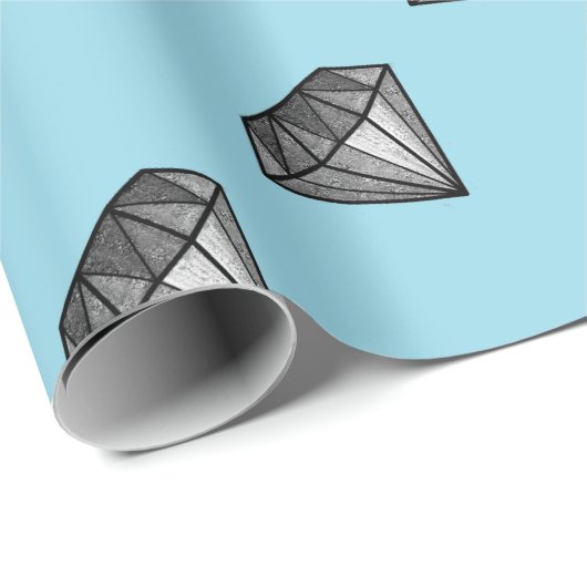Papier Cadeau Diamants (Coin rond)