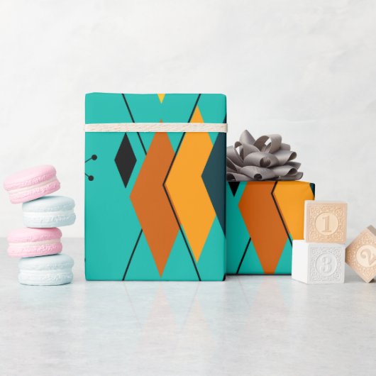 Papier Cadeau Diamants atomiques (Baby Shower)