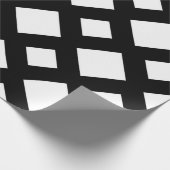 Papier Cadeau Diamants blancs sur le noir (Coin)