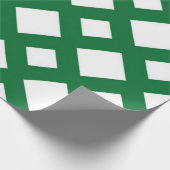 Papier Cadeau Diamants blancs sur vert (Coin)