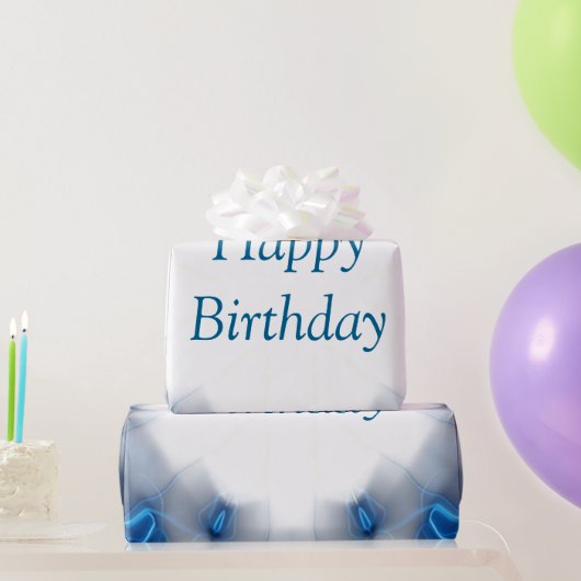 Papier Cadeau Diamants bleus (Cadeaux de fête)