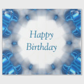 Papier Cadeau Diamants bleus (Plat)