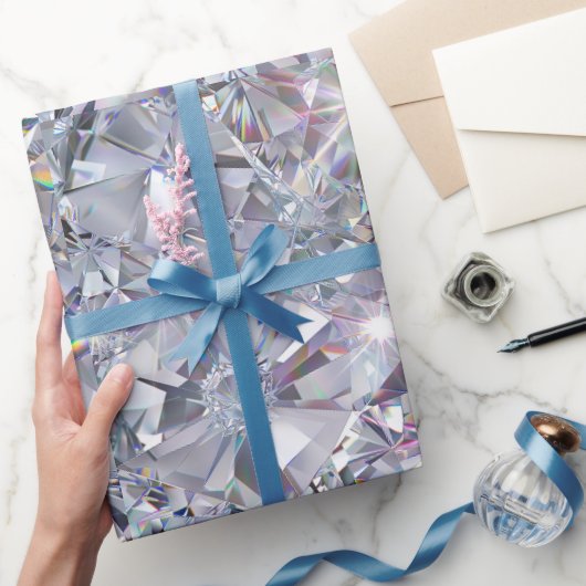 Papier Cadeau Diamants clairs brillants (Cadeaux)