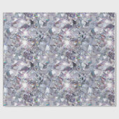 Papier Cadeau Diamants clairs brillants (Plat)