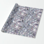 Papier Cadeau Diamants clairs brillants (Déroulé)