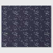 Papier Cadeau Diamants d'argent du ciel bleu bleu bleu clair (Plat)