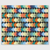 Papier Cadeau Diamants de couleur claire (Plat)