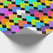 Papier Cadeau Diamants de néon (Coin)