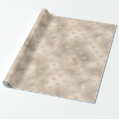 Papier Cadeau Diamants de Parties scintillant Gold White Glitz (Déroulé)